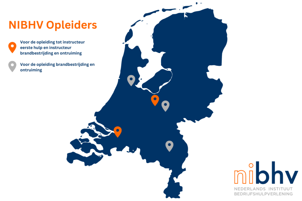 Locaties NIBHV instructeurs opleidingen